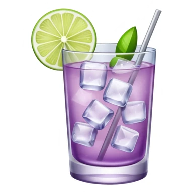 Cocktail light purple sticker