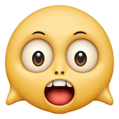 Horrified cursed emoji sticker