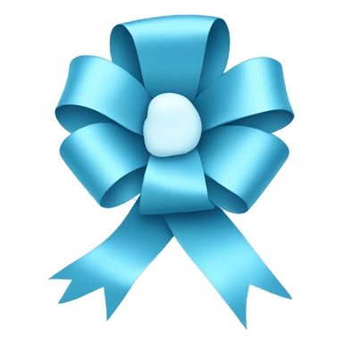  baby blue ribbon sticker