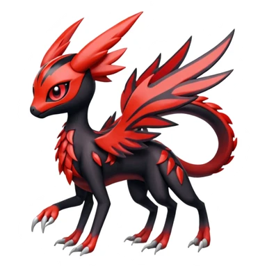 Meloetta-Nargacuga-Yveltal-Pokémon-Fakémon-hybrid-fusion-creature sticker