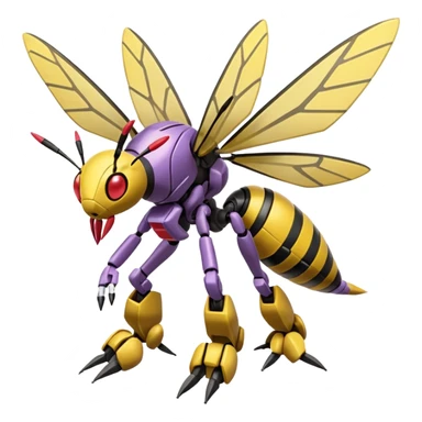 Vikavolt-Beedrill-Genesect-Pokémon, full body sticker