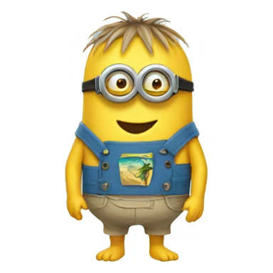 beach minion sticker