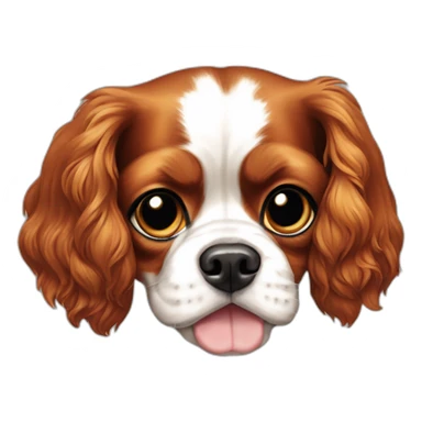 dog Cavalier King Charles Spaniel full height sticker