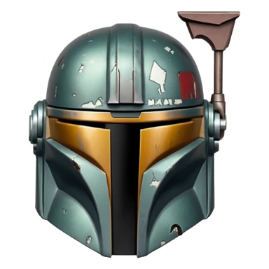 Mandalorian helmet sticker