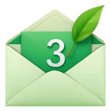 envelope with a calendar page peeking out and a large green checkmark, symbolizing a confirmed calendar invitation sticker