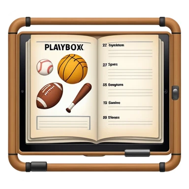 playbook for sports sticker