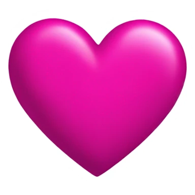 Fuchsia heart sticker