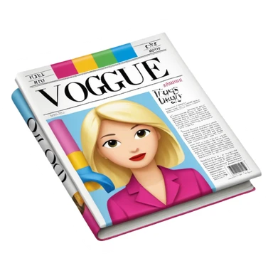 vogue newspaper sticker