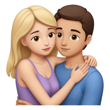 intimate moment between lovers sticker