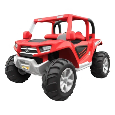 red ride on toy UTV for kids sticker