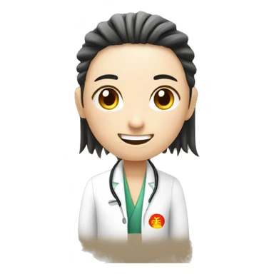 chiropractic and traditional chinese medicine - fusion concept. include chinese characters 正骨 sticker