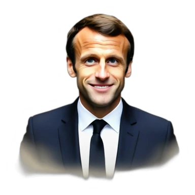old polaroid photo emmanuel macron  sticker