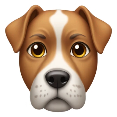 A dog doing one eyebrow raise sticker