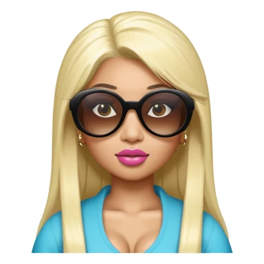 Nicki Minaj wear sunglasses sticker
