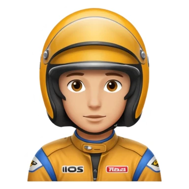 motorcycle racer with full face helmet sticker