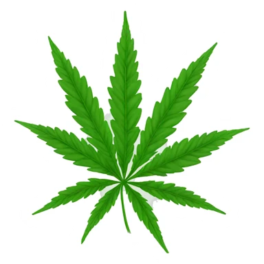 Marijuana hoja sticker