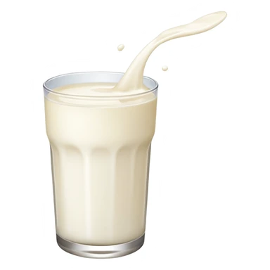 A squirt of milk flying in the air  sticker