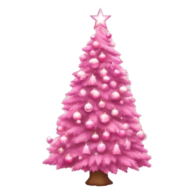 Pink Aesthetic Christmas tree  sticker