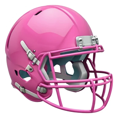 Pink football helmet sticker