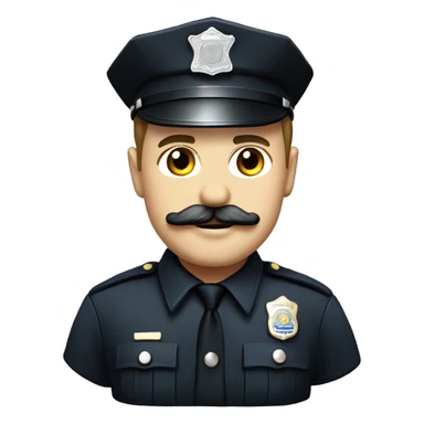 white police officer with a mustache with ‘Gretna’ on its uniform sticker