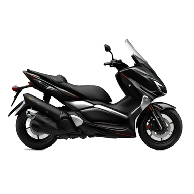 yamaha xmax 300 black with futuristic airbrush  sticker