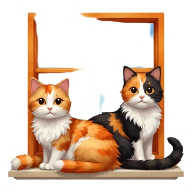 Cats on Windowsills sticker