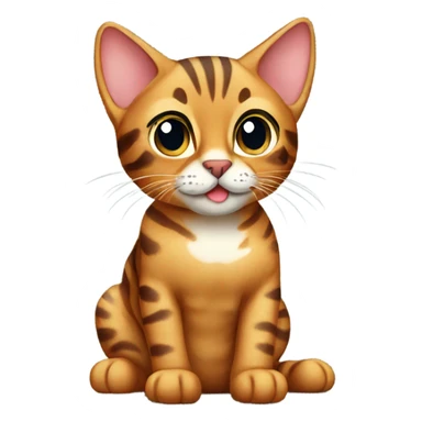 bengal cat sitting  sticker