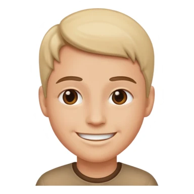 nervously smiling sticker