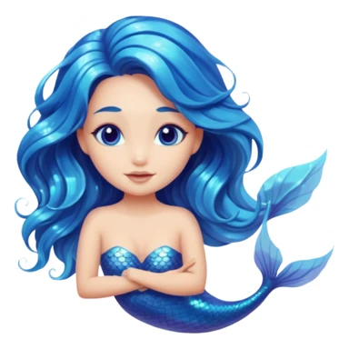 Iridescent mermaid sticker