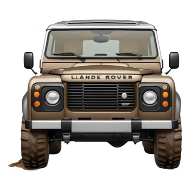Grey-brown Land Rover D4 sticker
