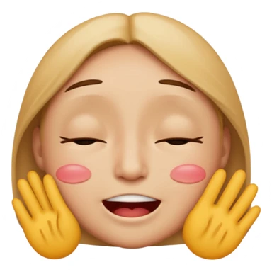 mix of these two 🥺☺️ but make it classic emoji and without hearts and a little bit sad but still smile sticker