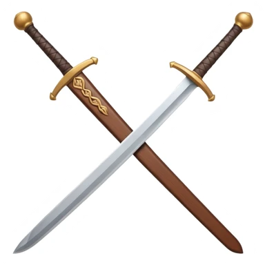 wooden training sword sticker