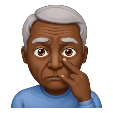 Person holding nose because something else is stinky sticker