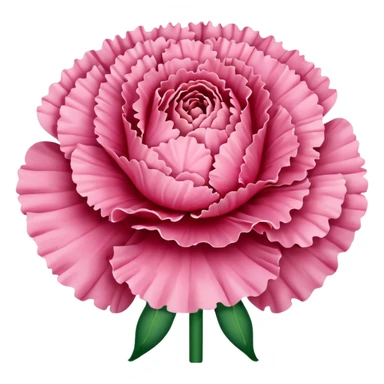Pink carnation emolis sticker