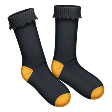 old raggedy black socks sticker