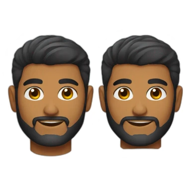 sri lankan 25 year old with a beard sticker