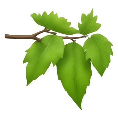 leaves on a branch sticker