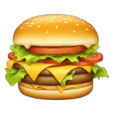 Chien hamburger sticker