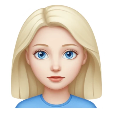 Amour impossible femme aux yeux bleu sticker