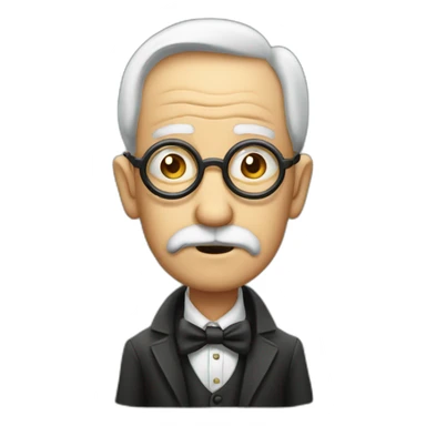 questioning old guy with a monocle sticker