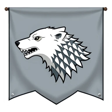 Game of thrones house of stark banner emoji sticker