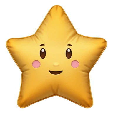 star shaped pillow sticker