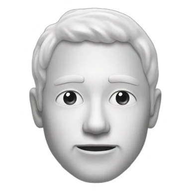 man covered in in white goo sticker