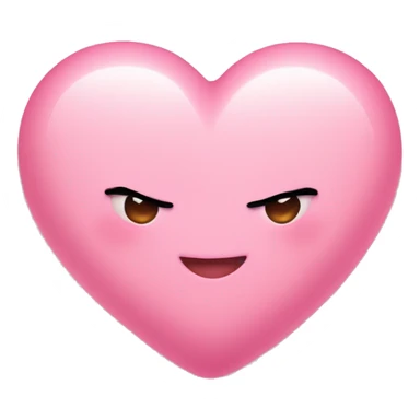 Babypink heart with mini hearts sticker