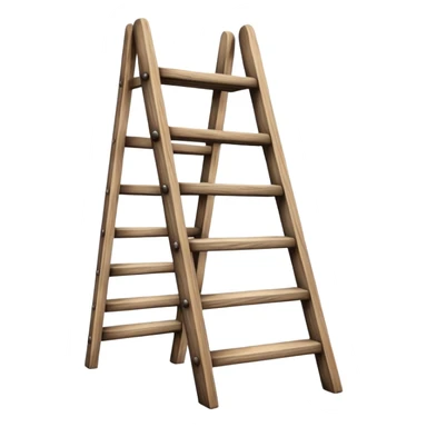 Wooden ladder sticker