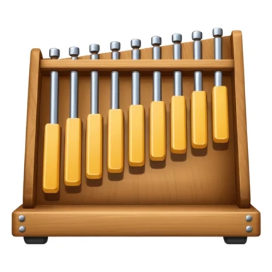 wooden glockenspiel instrument sticker