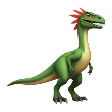 Feathered dinosaur bird velociraptor Sergal Flygon Nargacuga fakémon sticker