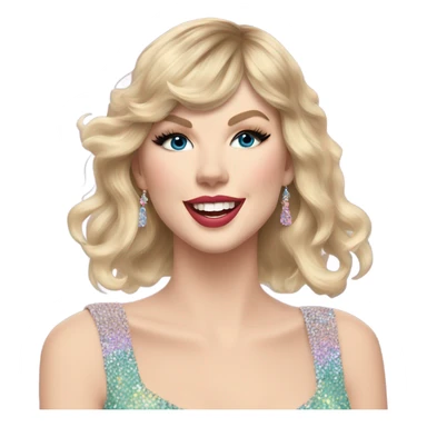 Taylor Swift during Lover Era at the Eras Tour sticker