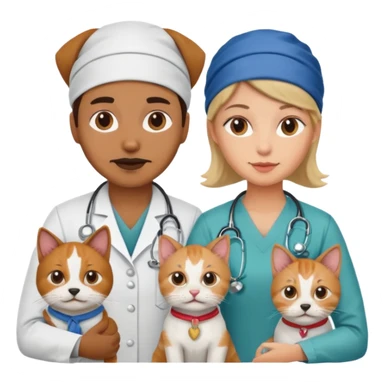 doctors with bandanas cat or dog sticker