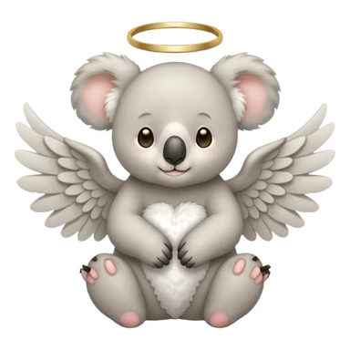 koala angel sticker